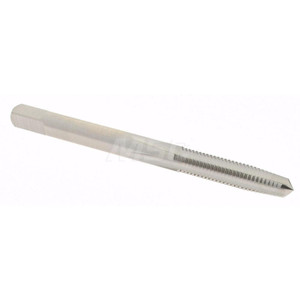 Hertel Straight Flute Tap: M4x0.70 Metric Coarse, 4 Flutes, Taper, 6H Class of Fit, High Speed Steel, Bright/Uncoated 2-1/8" OAL, Right Hand Thread, D4 K027728AS - 02384642