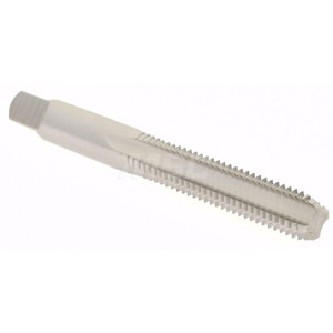 Hertel Straight Flute Tap: M8x1.25 Metric Coarse, 4 Flutes, Bottoming, 6H Class of Fit, High Speed Steel, Bright/Uncoated 2-23/32" OAL, Right Hand Thread, D5 K027750AS - 02383446