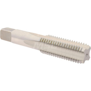 Hertel Straight Flutes Tap: Metric Coarse, 4 Flutes, Bottoming, 6H, High Speed Steel, Bright/Uncoated 4-29/32" OAL, Right Hand, D8 K027810AS - 02383511