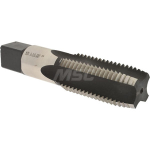 Hertel Straight Flutes Tap: Metric Coarse, 4 Flutes, Plug, 6H, High Speed Steel, Bright/Uncoated 6-1/16" OAL, Right Hand, D9 K027833AS - 77429553