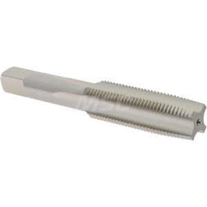 Hertel Straight Flutes Tap: Metric Fine, 4 Flutes, Taper, High Speed Steel, Bright/Uncoated 3-13/16" OAL, Right Hand, D6 K027784AS - 02384584