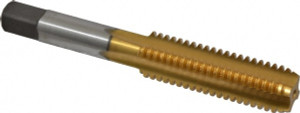 Kennametal 1/2-13 Bottoming RH 3B H3 TiN High Speed Steel 4-Flute Straight Flute Hand Tap 3-3/8" OAL, 1-21/32" Thread Length, UNC 1544574 - 88103288