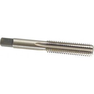 Kennametal M12x1.75 Bottoming RH 6H D6 Bright High Speed Steel 4-Flute Straight Flute Hand Tap 3.38" OAL, 1.656" Thread Length, Metric Coarse 1544113 - 88413315