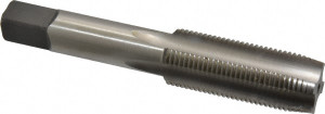 Kennametal M18x1.50 Plug RH D6 Bright High Speed Steel 4-Flute Straight Flute Hand Tap 4.03" OAL, 1.063" Thread Length, Metric Coarse 1544148 - 88414008