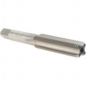 Made in USA Straight Flute Tap: M12x1.25 Metric Fine, 4 Flute, Bottoming Chamfer, HSS, Bright/Uncoated Finish 3-3/8" OAL, D5 19471 - 45646965