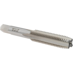 Made in USA Straight Flute Tap: M12x1.75 Metric Coarse, 4 Flutes, Plug, High Speed Steel, Bright/Uncoated 3-3/8" OAL, D6 19511 - 45646924