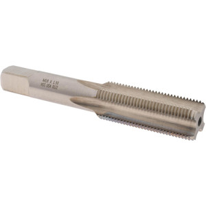 Made in USA Straight Flute Tap: M18x1.50 Metric Fine, 4 Flutes, Bottoming, High Speed Steel, Bright/Uncoated 4-1/32" OAL, D6 19651 - 45646817