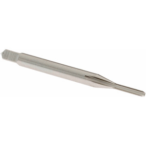 OSG Straight Flute Tap: #0-80 UNF, 2 Flutes, Bottoming, 2B Class of Fit, High Speed Steel, Bright/Uncoated 5/16" Thread Length, 1-5/8" OAL, Right Hand Thread, H2, Series 101/102 1010200 - 65150815