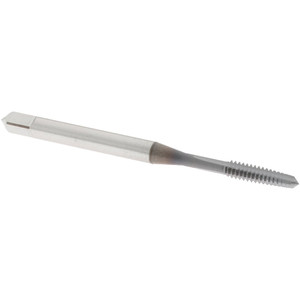 OSG Straight Flute Tap: #4-40 UNC, 3 Flutes, Taper, 2B/3B Class of Fit, High Speed Steel, TiCN Coated 9/16" Thread Length, 1-7/8" OAL, Right Hand Thread, H2, Series 102 1012108 - 68558360