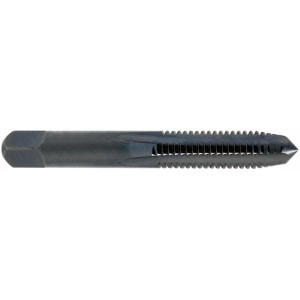 OSG Straight Flute Tap: M10x1.00 Metric Fine, 4 Flutes, Bottoming, 2B Class of Fit, High Speed Steel, Bright/Uncoated 30 mm Thread Length, 70 mm OAL, Right Hand Thread, Series 121 753 - 55178321