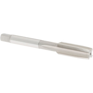 OSG Straight Flute Tap: M10x1.00 Metric Fine, 4 Flutes, Taper, 2B Class of Fit, High Speed Steel, Bright/Uncoated 30 mm Thread Length, 70 mm OAL, Right Hand Thread, Series 121 751 - 68556554