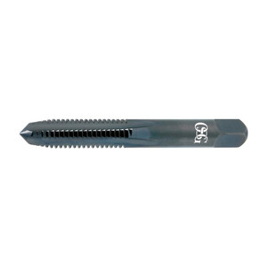 OSG Straight Flute Tap: M12x1.75 Metric Coarse, 4 Flutes, Plug, 6H Class of Fit, High Speed Steel, Nitride/Oxide Coated 1-21/32" Thread Length, 3-3/8" OAL, Right Hand Thread, D6, Series 141C 1608707 - 64161839