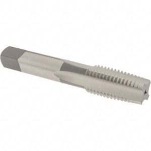 OSG Straight Flute Tap: M20x2.50 Metric Coarse, 4 Flutes, Taper, 6H Class of Fit, High Speed Steel, Bright/Uncoated 2" Thread Length, 4-15/32" OAL, Right Hand Thread, D7, Series 141 1966900 - 44158285