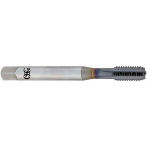 OSG Straight Flute Tap: M20x2.50 Metric Coarse, 5 Flutes, Bottoming, 6H Class of Fit, Powdered Metal, TiCN Coated 2" Thread Length, 140 mm OAL, Right Hand Thread, D7, Series 11053 1105301808 - 53671384
