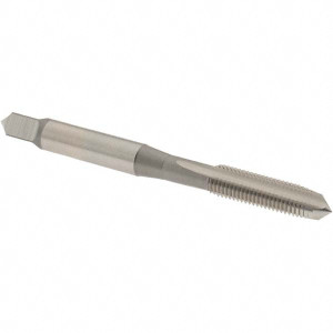 OSG Straight Flute Tap: M6x0.75 Metric Fine, 3 Flutes, Plug, 2B Class of Fit, High Speed Steel, Bright/Uncoated 20 mm Thread Length, 62 mm OAL, Right Hand Thread, Series 121 592 - 02427144