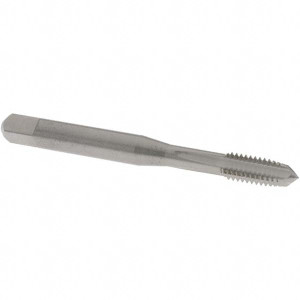 OSG Straight Flute Tap: M6x1.00 Metric Coarse, 4 Flutes, Plug, 6H Class of Fit, Solid Carbide, Bright/Uncoated 1" Thread Length, 2-1/2" OAL, Right Hand Thread, D5, Series 10061 1006100500 - 70838479