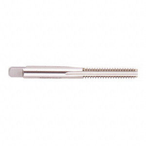 Regal Cutting Tools Straight Flute Tap: M20x1.5 Metric Fine, 4 Flute, Bottoming Chamfer, 6H Class of Fit, HSS, Bright/Uncoated Finish 2" Thread Length, 4-15/32" OAL, Right Hand, D6 027801AS - 66112434