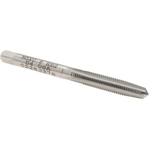 Titan USA Straight Flute Tap: M5x0.8 Metric Coarse, 4 Flute, Taper Chamfer, 6H Class of Fit, HSS, Bright/Uncoated Finish 7/8" Thread Length, 2-3/8" OAL, Right Hand, D4, Series 755 TT93028 - 07954662