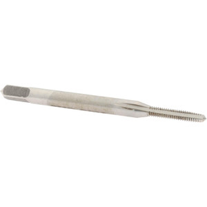 Value Collection Straight Flute Tap: #2-56 UNC, 3 Flute, Taper Chamfer, 2B Class of Fit, HSS, Bright/Uncoated Finish 7/16" Thread Length, 1-3/4" OAL, Right Hand, H2 MSC-04422580 - 04422580