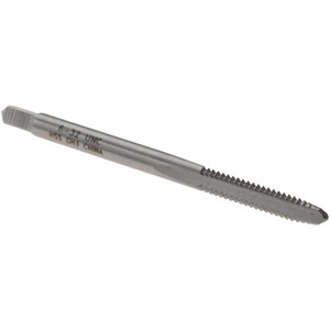 Value Collection Straight Flute Tap: #6-32 UNC, 3 Flutes, Plug, 2B Class of Fit, High Speed Steel, Bright/Uncoated 11/16" Thread Length, 2" OAL, Right Hand Thread, H3 MSC-04436325 - 04436325