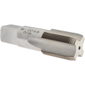 Value Collection Straight Flute Tap: 1-3/16-16 UNS, 6 Flutes, Plug, 3B Class of Fit, High Speed Steel, Bright/Uncoated 4" OAL, Right Hand Thread, H4 JY4863148 - 04863148