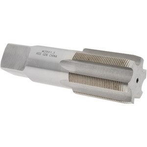 Value Collection Straight Flute Tap: M39x1.5 Metric Fine, 6 Flute, Plug Chamfer, 6H Class of Fit, HSS, Bright/Uncoated Finish 4" Thread Length, 6-1/16" OAL, Right Hand, D6 JY9037516 - 09037516