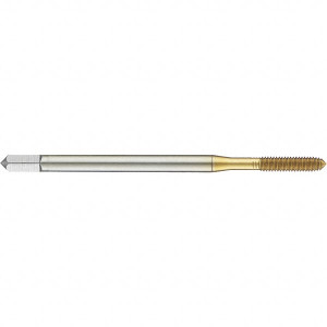 Guhring Thread Forming Tap: M1.4x0.30 Metric, 6HX Class of Fit, Modified Bottoming, High Speed Steel, TiN Coated 6 mm Thread Length, 40 mm OAL, D4/D5, Series 921 9009210014000 - 98855570