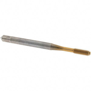 OSG Thread Forming Tap: #4-40 UNC, 3B Class of Fit, Bottoming, Cobalt, TiN Coated 1.8750" OAL, H3, Series 14001 1400104905 - 06532873