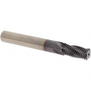 OSG Helical Flute Thread Mill: 1/2-20, 4 Flute, 3/8" Shank Dia, Solid Carbide 20 TPI, 0.3700 mm Cut Dia, 3/4" LOC, 3" OAL, EXO Coated, Series 41000 4100001711 - 88292107