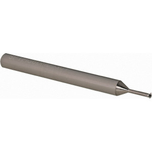 Scientific Cutting Tools Single Profile Thread Mill: #4-40 to #4-64, 40 to 64 TPI, Internal & External, 3 Flutes, Solid Carbide 0.08" Cut Dia, 3/16" Shank Dia, 2" OAL, Bright/Uncoated SPTM080ML - 44063832
