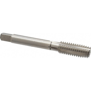 Balax 4 Flutes, 0.9500 Inch Thread Length, 7/16-14 UNC, Nitride Oxide Coating, High Speed Steel, Cleanout Tap 3-5/32" Overall Length, 13/32" Square Length, 0.242" Square Size, 0.323" Shank Diameter, Modified Bottoming 54100-006 - 88058086