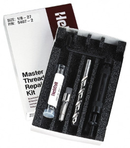 HeliCoil Thread Repair Kit: Pipe Thread Repair Includes Drill, Installation Tool and Tap 5407-16 - 00068569