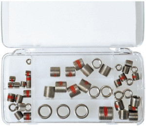 Made in USA Thread Repair Kit: 1/2 in, Threaded Insert Steel Insert 30002 - 06849616
