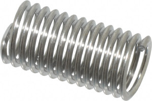 HeliCoil Free Running Insert: M4 x 0.7, 12 mm OAL Tanged, Stainless Steel, Bright/Uncoated A1084-4CN120 - 94189479