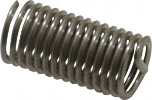 HeliCoil Free Running Insert: M6 x 1, 18 mm OAL Tanged, Stainless Steel, Bright/Uncoated A1084-6CN180 - 01986843