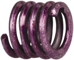 HeliCoil Screw-Locking Insert: Stainless Steel, #6-32 UNC, 1-1/2D 0.207" OAL, Tangless, Bright Finish, Grade 304 Stainless Steel AT3585-06C207 - 00664490