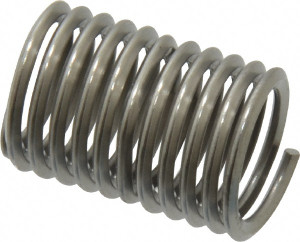 HeliCoil Screw-Locking Insert: Stainless Steel, M10 x 1.50 Metric Coarse, 2D 20 mm OAL, Tangless, Bright Finish, Grade 304 Stainless Steel A4184-10CN200 - 70065875