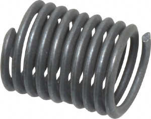 HeliCoil Screw-Locking Insert: Stainless Steel, M6 x 1.00 Metric Coarse, 2D 12 mm OAL, Tangless, Dry Film Lubricant Finish, Grade 304 Stainless Steel A4184-6CNW120 - 07208473