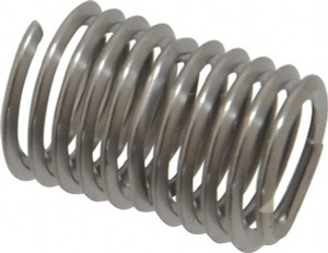 HeliCoil Screw-Locking Insert: Stainless Steel, M8 x 1.25 Metric Coarse, 2D 16 mm OAL, Tangless, Bright Finish, Grade 304 Stainless Steel A4184-8CN160 - 70065727
