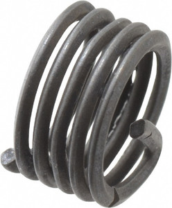 Recoil Screw-Locking Insert: Stainless Steel, 1/4-28 Metric Coarse, 1D 0.25" OAL, Tangless, Dry Film Lubricant Finish, Stainless Steel 14042D - 91907824