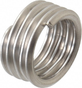 Recoil Screw-Locking Insert: Stainless Steel, M10 x 1.50 Metric Coarse, 1D 10 mm OAL, Tangless, Bright Finish, Stainless Steel 15102MA - 91908756