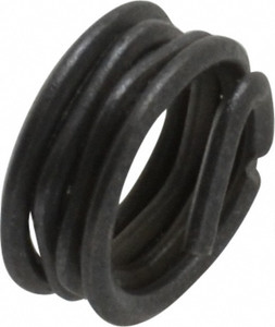 Recoil Screw-Locking Insert: Stainless Steel, M5 x 0.80 Metric Coarse, 1D 5 mm OAL, Tangless, Dry Film Lubricant Finish, Stainless Steel 15052MAD - 91908566