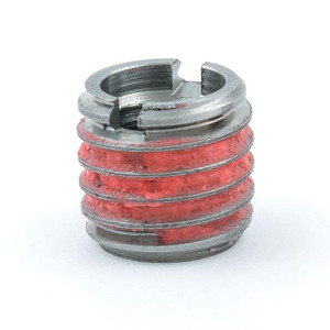 E-Z LOK Thread Locking Insert: M6 x 1 Internal Thread, 3/8-16 External Thread, Metric Coarse & Metric Fine, 13/32" OAL, Standard Wall Stainless Steel 653-6 - 63790893