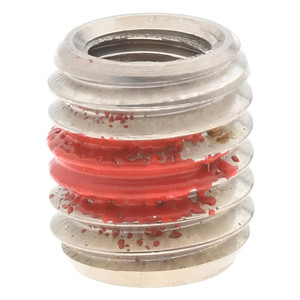 Made in USA Thread Locking Insert: #8-32 Internal Thread, 1/4-28 External Thread, UNC, 9/32" OAL, Thread Repair Stainless Steel 29103 - 06847107