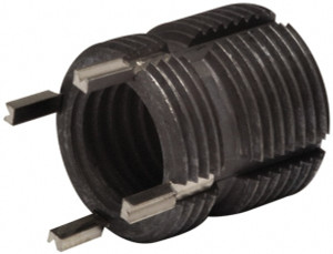 Recoil Thread Locking Insert: #10-32 Internal Thread, 3/8-16 External Thread, UNF, 0.31" OAL, Heavy-Duty Keylocking Stainless Steel 74607L - 36752244