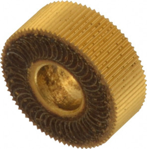 Dorian Tool Standard Knurl Wheel: 1/2" Dia, 70 ° Tooth Angle, 50 TPI, Straight, High Speed Steel 3/16" Face Width, 3/16" Hole, Series C 73310124514 - 64143290