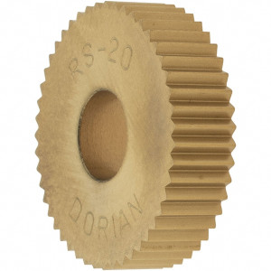 Dorian Tool Standard Knurl Wheel: 3/4" Dia, 90 ° Tooth Angle, 20 TPI, Straight, High Speed Steel 0.197" Face Width, 0.25" Hole, Series R 73310126509 - 47134143 Dorian Tool Standard Knurl Wheel: 3/4" Dia, 90 ° Tooth Angle, 20 TPI, Straight, High Speed Steel 0.197" Face Width, 0.25" Hole, Series R 73310126509 - 47134143