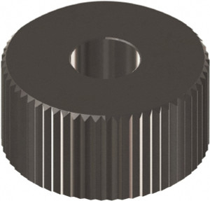 Made in USA Beveled Face Knurl Wheel: 1" Dia, 90 ° Tooth Angle, 30 TPI, Straight, Cobalt 5/16" Face Width, 5/16" Hole, Series OT OTSX230BN - 38292314