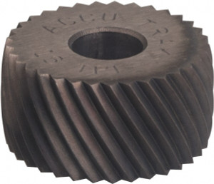Made in USA Convex Knurl Wheel: 5/8" Dia, 90 ° Tooth Angle, 20 TPI, Diagonal, Cobalt 1/4" Face Width, 1/4" Hole, Helix, Series GKV GKLV220FNC - 70101167