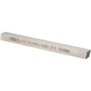 Value Collection Tool Bit Blank: 3/16" Wide, 3/16" High, 2-1/2" OAL, M35 Cobalt, Square 3/16" Wide x 3/16" High x 2-1/2" OAL 460-10214 - 02605129